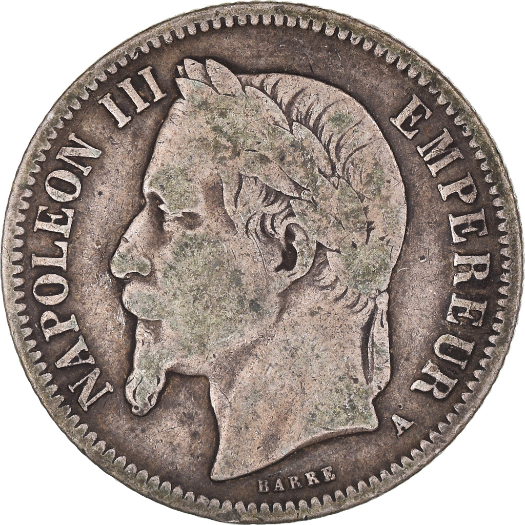 Münze, Frankreich, Napoleon III, Napoléon III, Franc, 1866, Paris, S, Silber