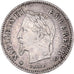 Moneta, Francia, Napoleon III, Napoléon III, 20 Centimes, 1867, Paris, MB+