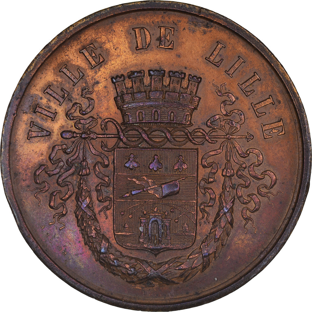 França, medalha, Ville de Lille - commission d'assainissement, AU(50-53)