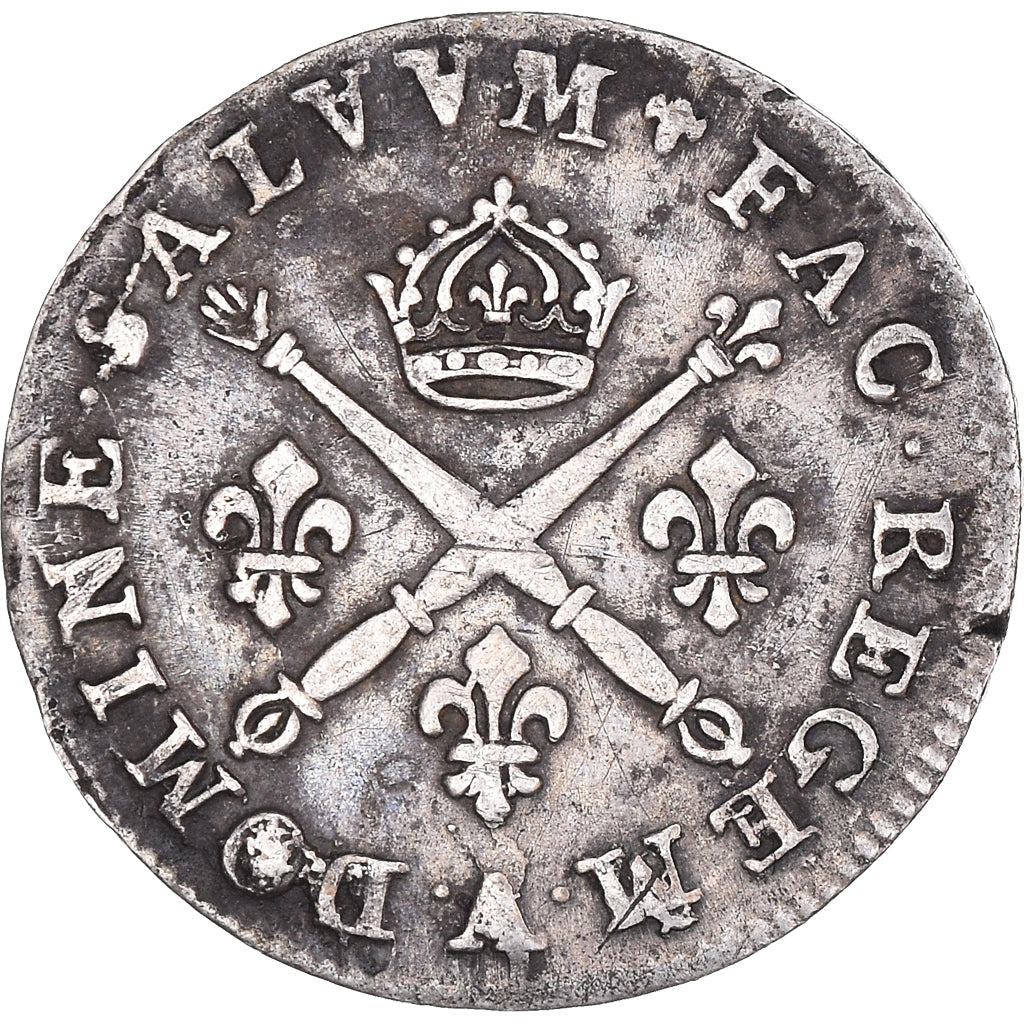 Moeda, França, Louis XIV, 10 Sols aux insignes, 10 Sols-1/8 Ecu, 1703, Paris