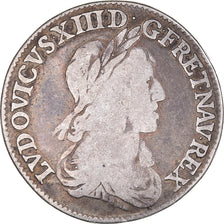 Coin, France, Louis XIII, 1/4 Ecu, 1643, Paris, 2ème poinçon de Warin