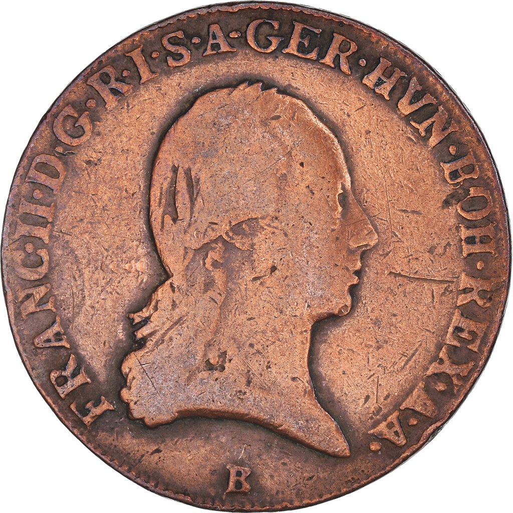 Coin, Austria, Franz II (I), 3 Kreuzer, 1800, Kremnitz, VF(20-25), Copper