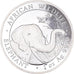 Coin, Somalia, African Wildlife, Elephant, 1 oz, 100 Shillings, 2018, MS(60-62)