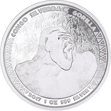 Munten, Republiek Congo, 5000 Francs, 2017, Paris, FDC, Zilver