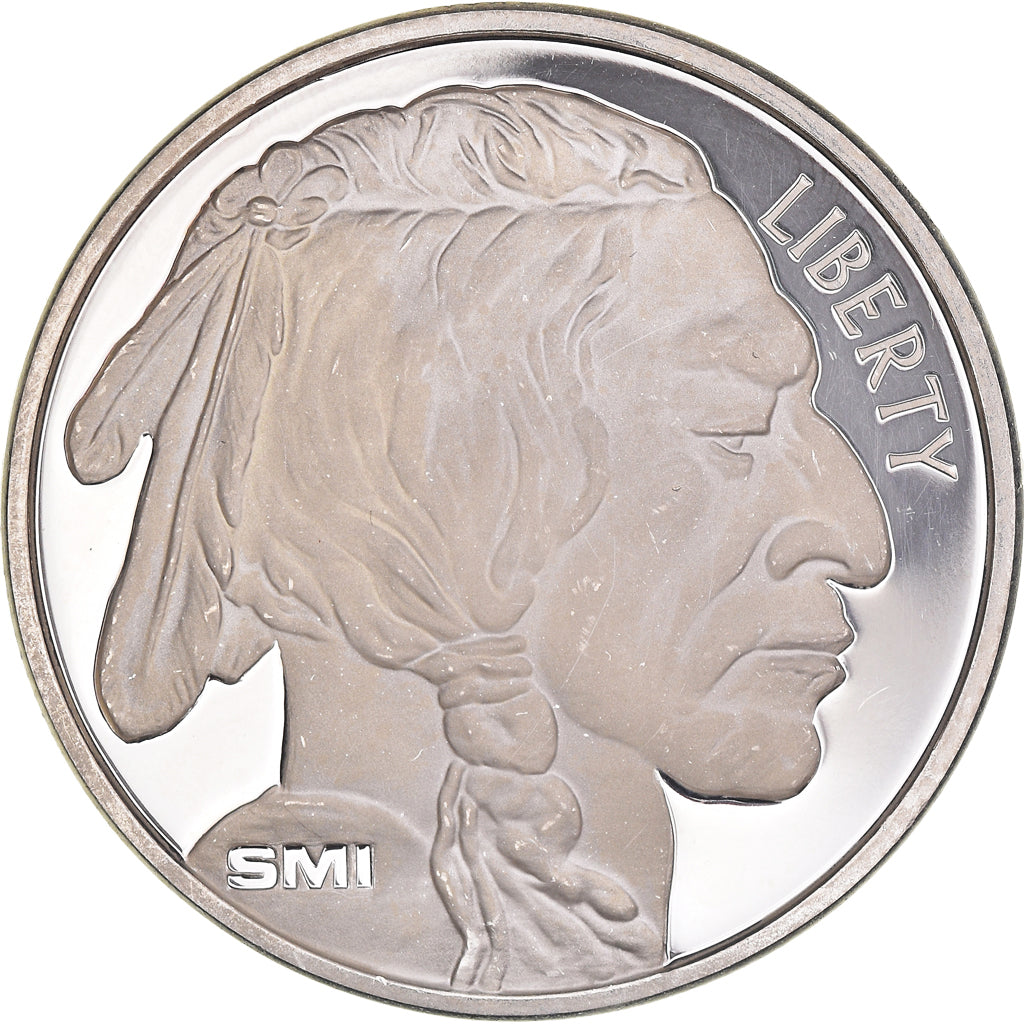Moeda, Estados Unidos da América, Indien - Buffalo, Onza, Troy Ounce of Silver