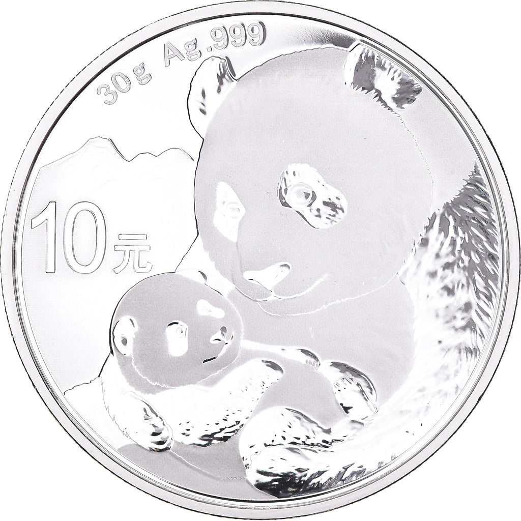 Coin, CHINA, PEOPLE'S REPUBLIC, 10 Yüan, 2019, Panda, MS(65-70), Silver