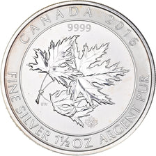 Moneta, Canada, Elizabeth II, 8 Dollars 1,5 Oz, 2016, SPL, Argento