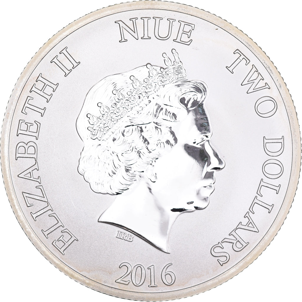 Münze, Niue, Elizabeth II, 2 Dollars, 2016, STGL, Silber