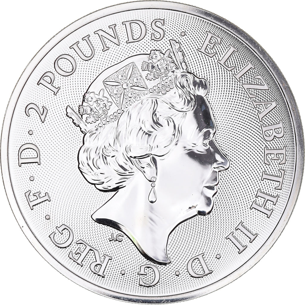Coin, Great Britain, Elizabeth II, Trafalgar Square, 2 Pounds - 1 Oz, 2018