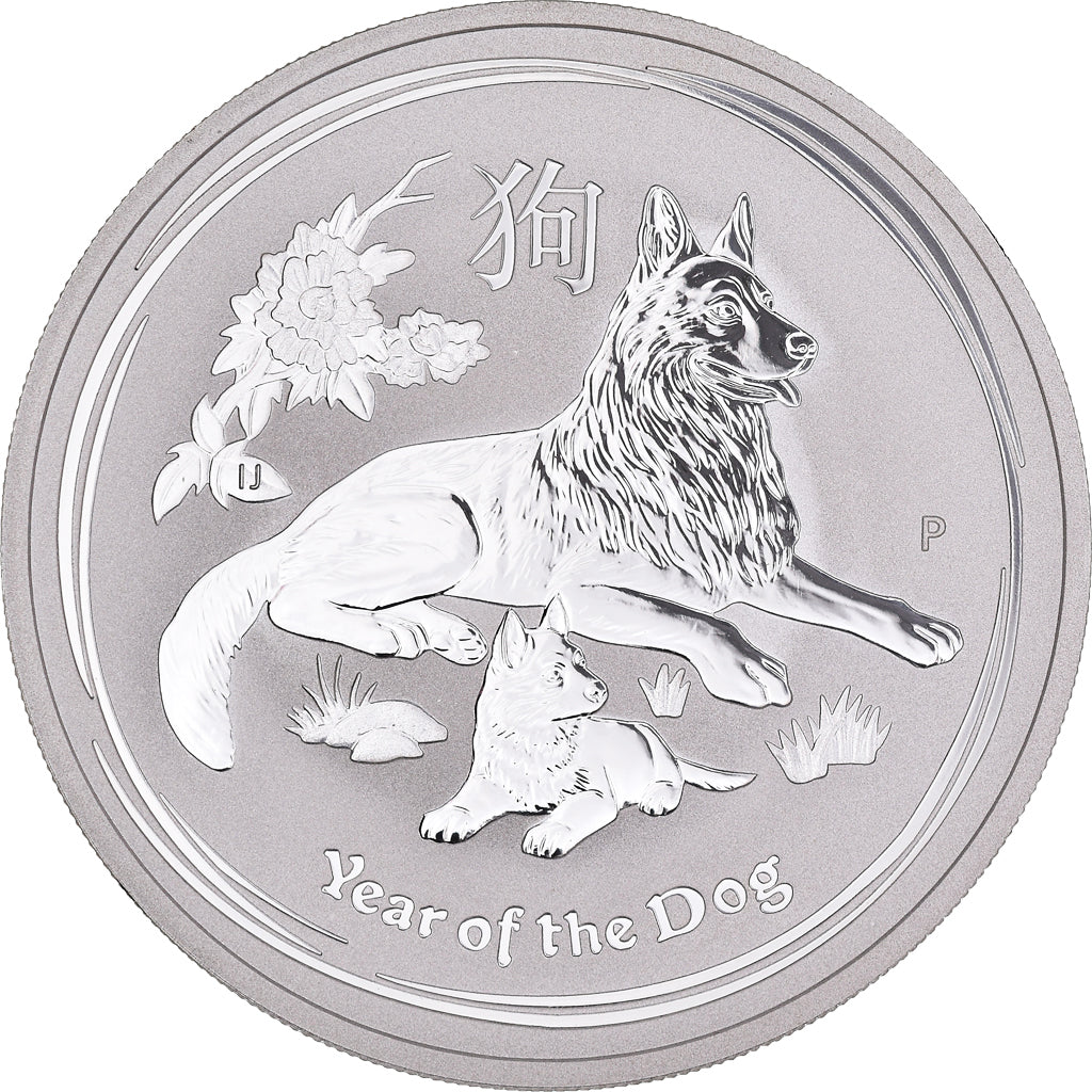 Münze, Australien, Elizabeth II, Year of the Dog, 1 Dollar, 1 Oz, 2018, Royal