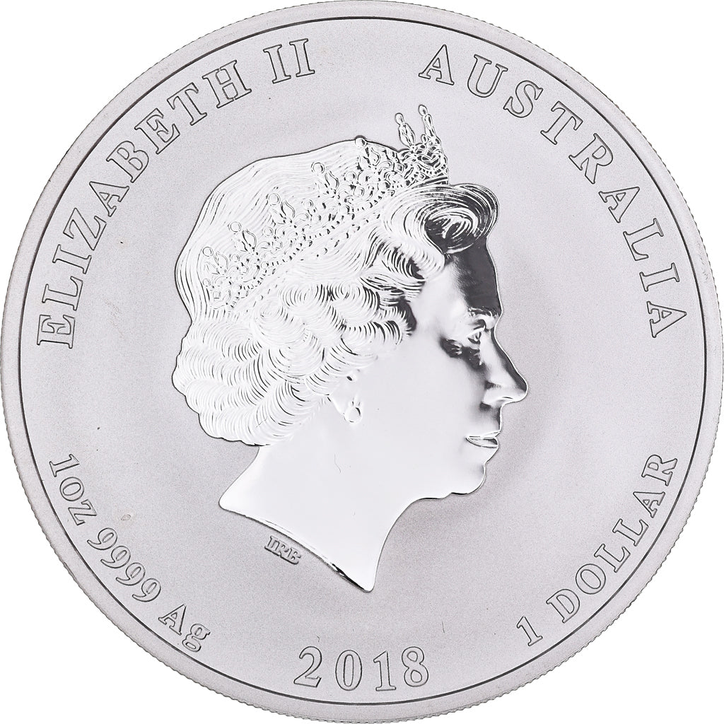Münze, Australien, Elizabeth II, Year of the Dog, 1 Dollar, 1 Oz, 2018, Royal