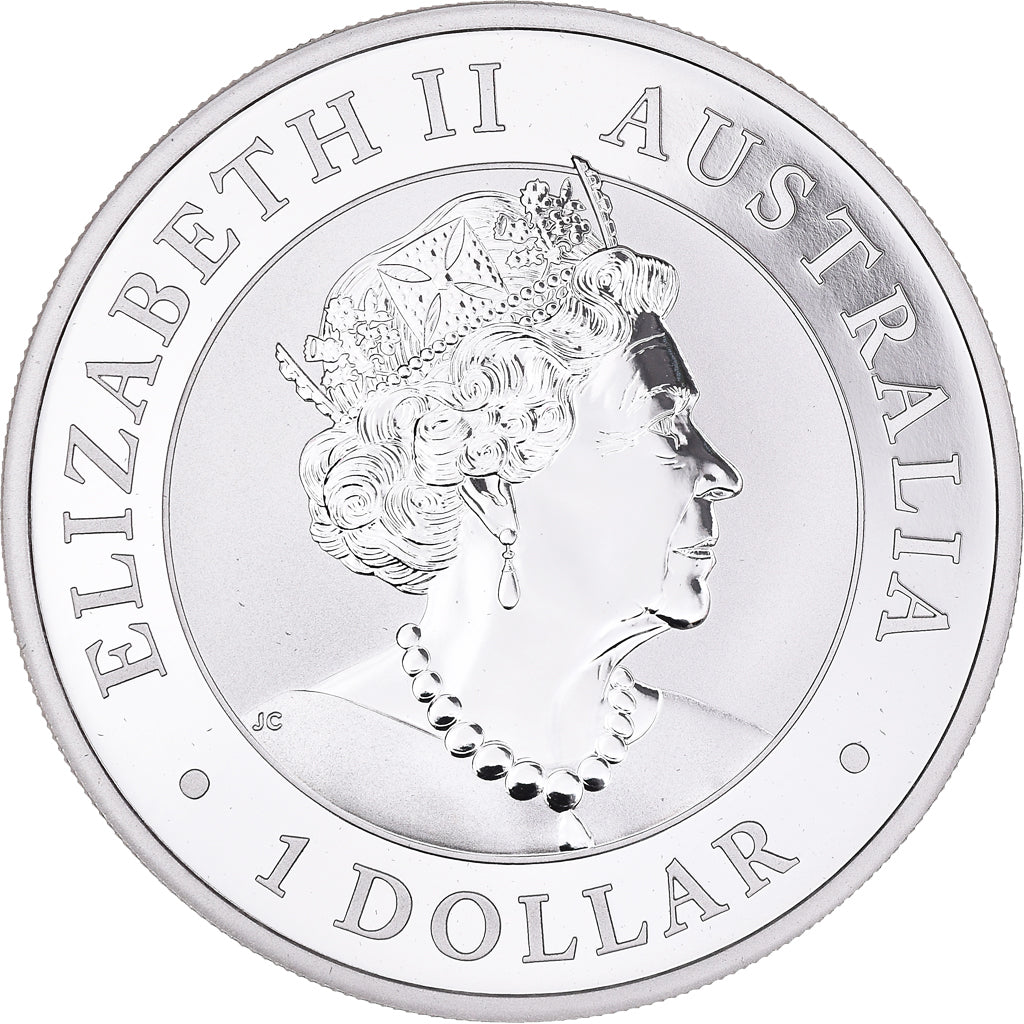 Moeda, Austrália, Elizabeth II, Australian Kookaburra, 1 Dollar, 1 Oz, 2019
