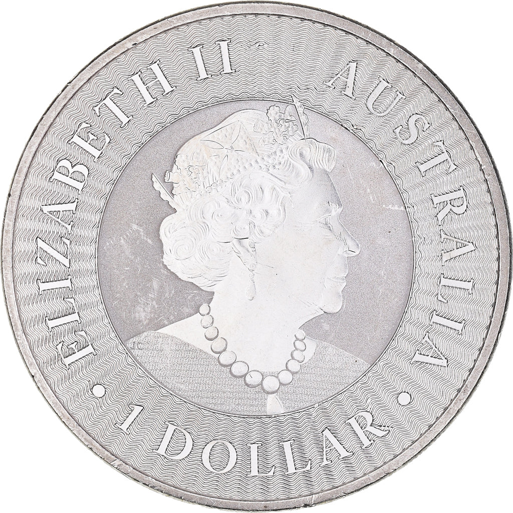 Coin, Australia, Elizabeth II, Australian Kangaroo, 1 Dollar, 1 Oz, 2019, Royal