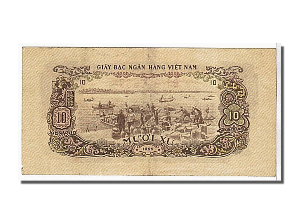 South Viet Nam, 10 Xu, 1966, KM #37a, UNC(63), BI 346639