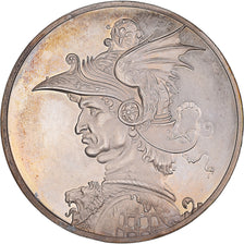 France, Medal, Le Condottiere - e. 1475, AU(55-58), Silver