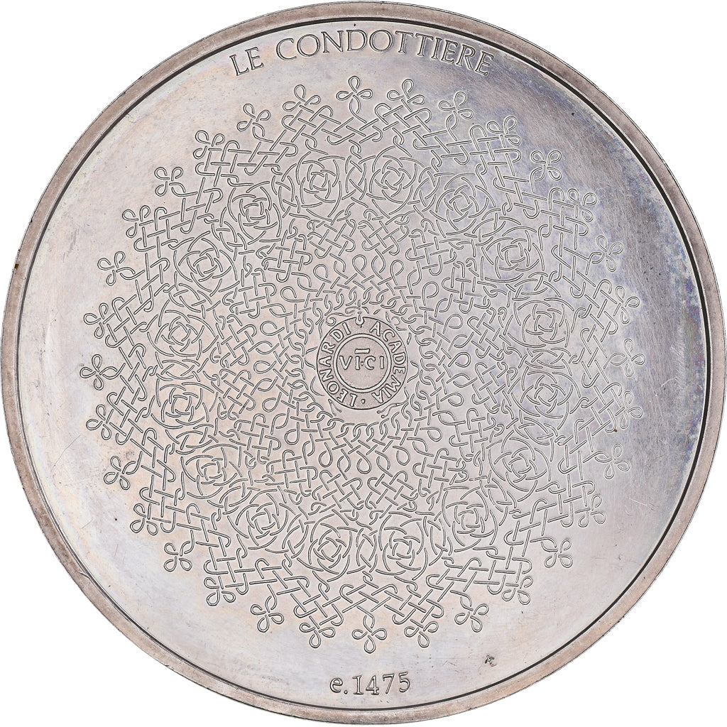 France, Medal, Le Condottiere - e. 1475, AU(55-58), Silver
