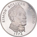 Moneda, Panamá, 20 Balboas, 1974, U.S. Mint, Franklin Center, PA, EBC, Plata