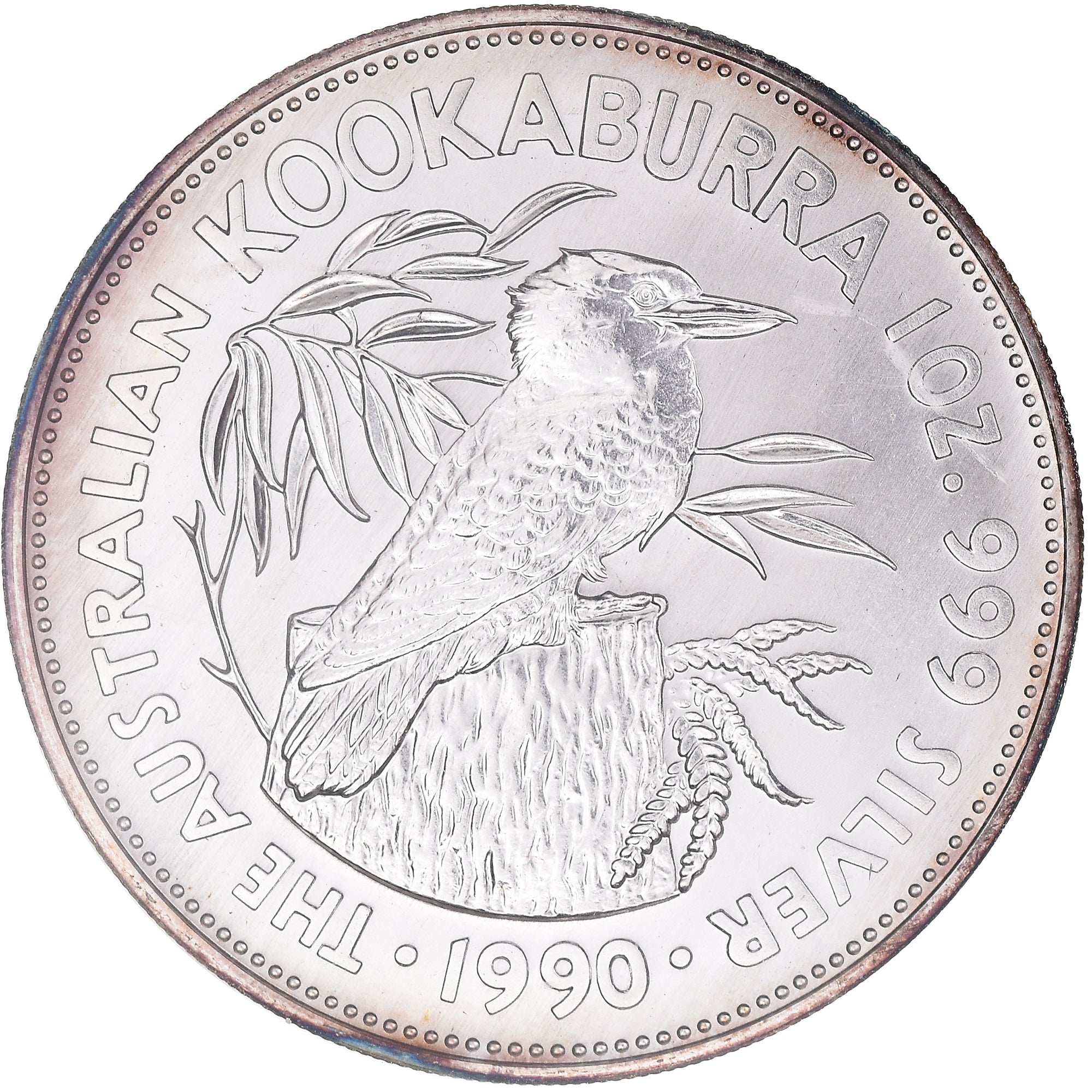 Coin, Australia, Elizabeth II, Australian Kookaburra, 5 dollars, 1 oz, 1990