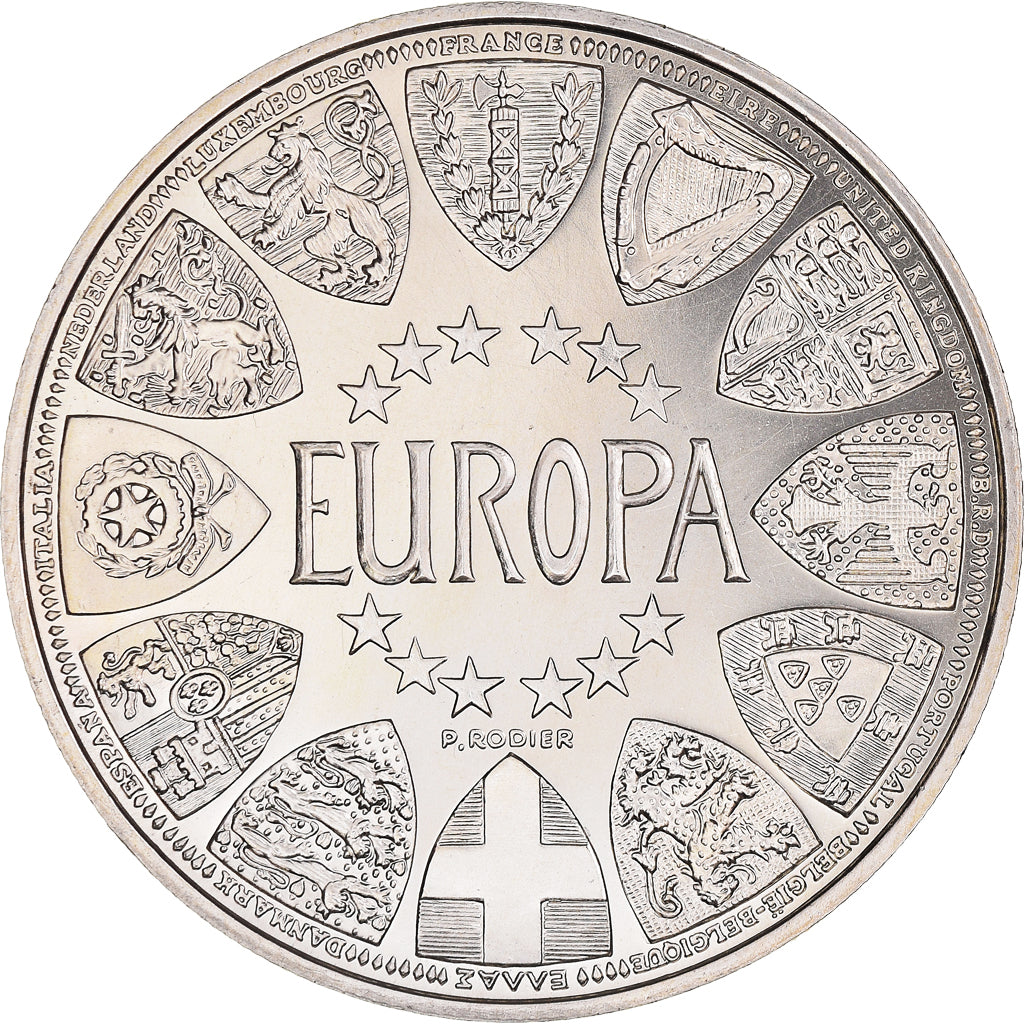 France, Medal, Europa, Projet Strasbourg, 1992, MS(64), Silver
