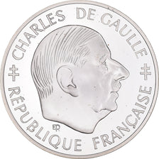 Coin, France, Charles de Gaulle, Franc, 1988, Paris, MS(65-70), Silver, KM:978