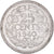 Moneda, Países Bajos, Wilhelmina I, 25 Cents, 1940, Utrecht, MBC, Plata, KM:164