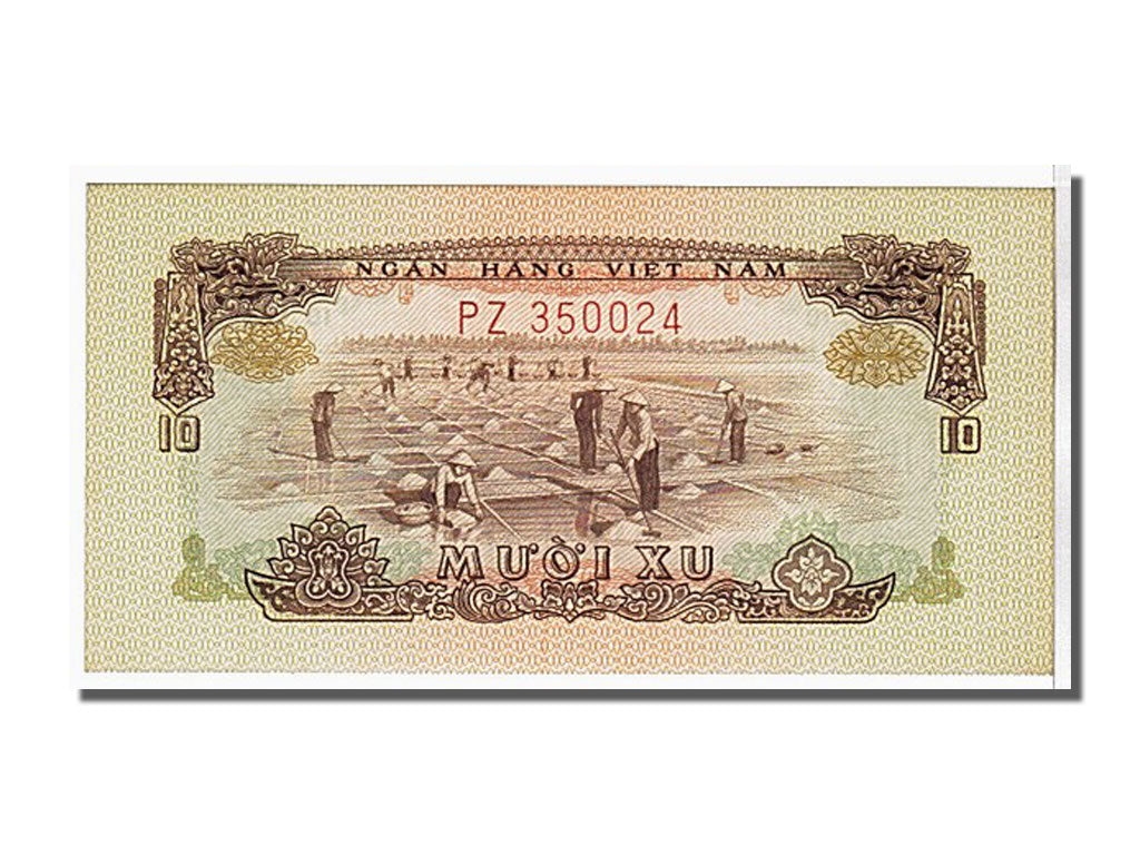 South Viet Nam, 10 Xu, 1966, KM #37a, UNC(65-70), PZ 350024