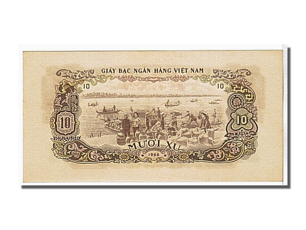 South Viet Nam, 10 Xu, 1966, KM #37a, UNC(65-70), PZ 350024
