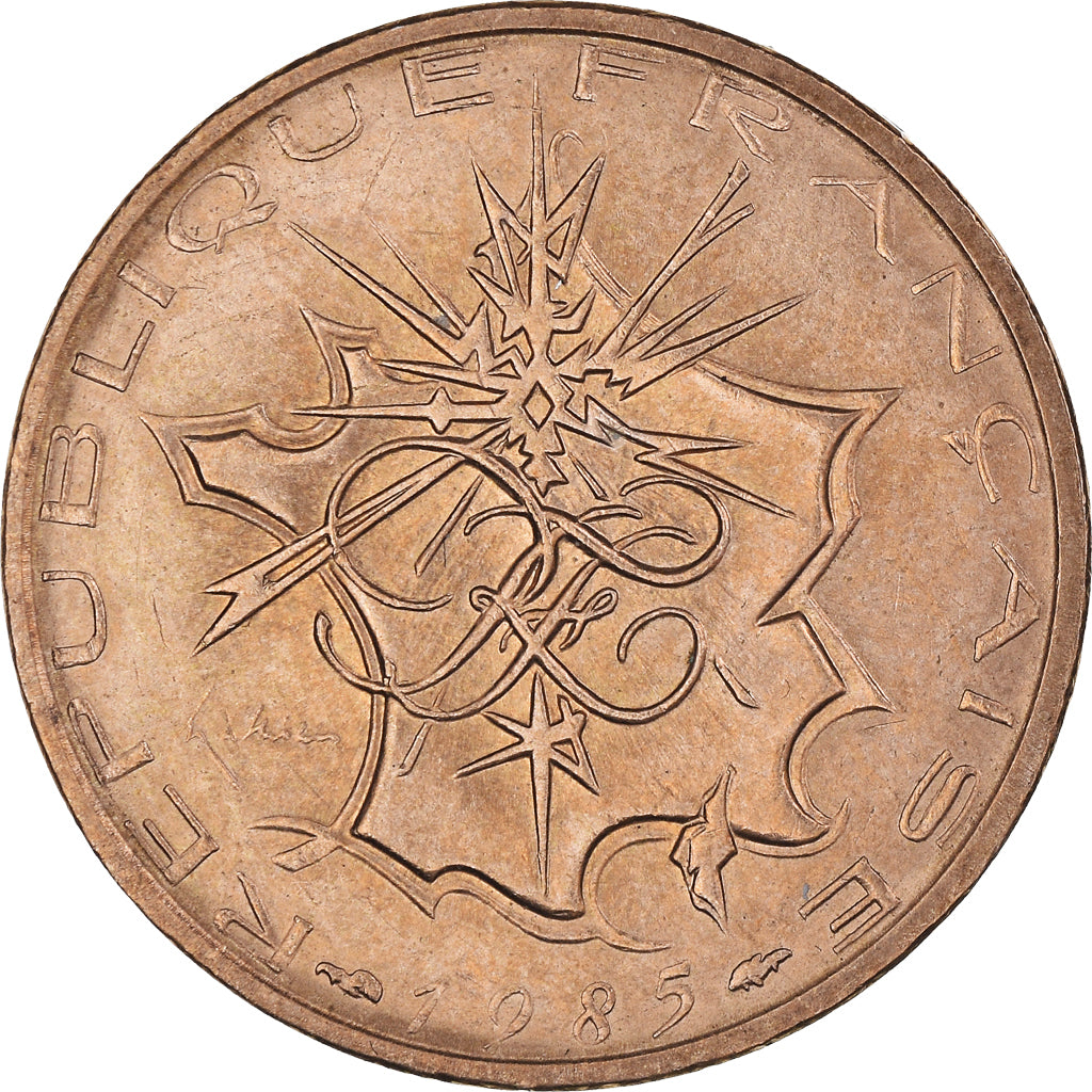 Münze, Frankreich, Mathieu, 10 Francs, 1985, Pessac, Tranche A, VZ+