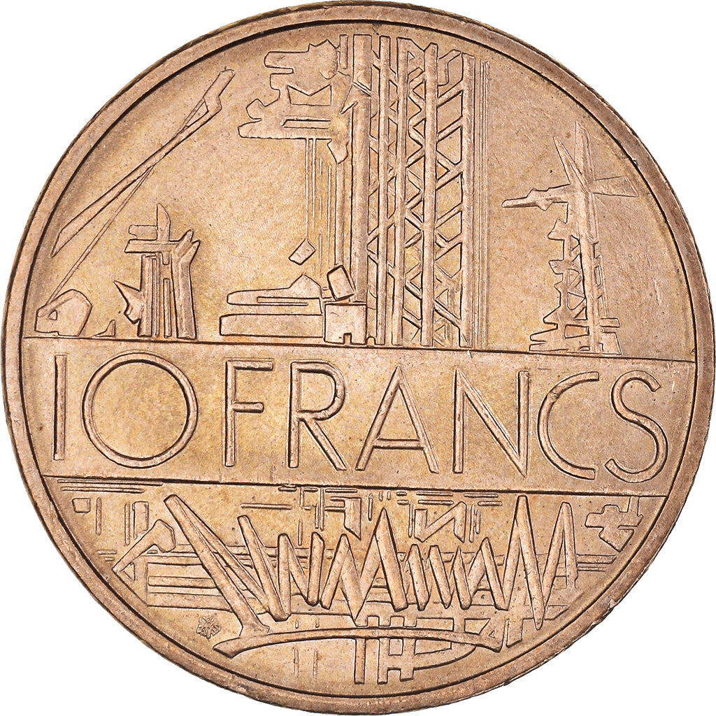 Münze, Frankreich, Mathieu, 10 Francs, 1985, Pessac, Tranche A, VZ+