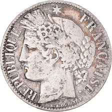 Coin, France, Cérès, Franc, 1888, Paris, VF(30-35), Silver, KM:822.1
