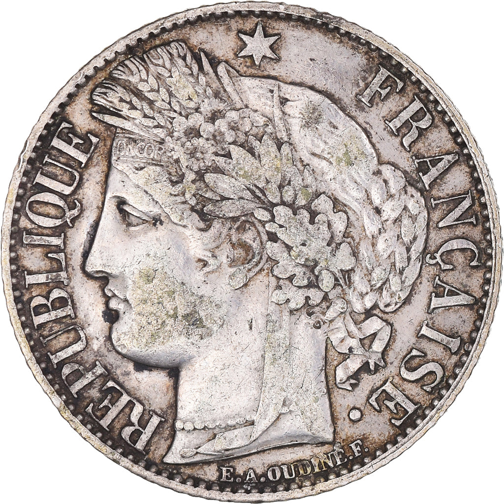 Moneta, Francia, Cérès, Franc, 1895, Paris, BB, Argento, KM:822.1