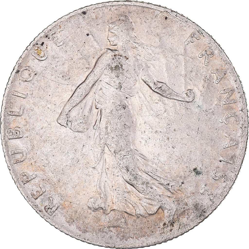 Moneta, Francia, Semeuse, 50 Centimes, 1912, Paris, BB, Argento, KM:854