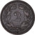 Moneda, Suiza, 2 Rappen, 1851, Paris, MBC, Bronce, KM:4.1