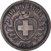 Coin, Switzerland, 2 Rappen, 1870, Bern, EF(40-45), Bronze, KM:4.1