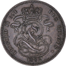 Coin, Belgium, Leopold II, Centime, 1882, Brussels, AU(50-53), Copper, KM:33.1