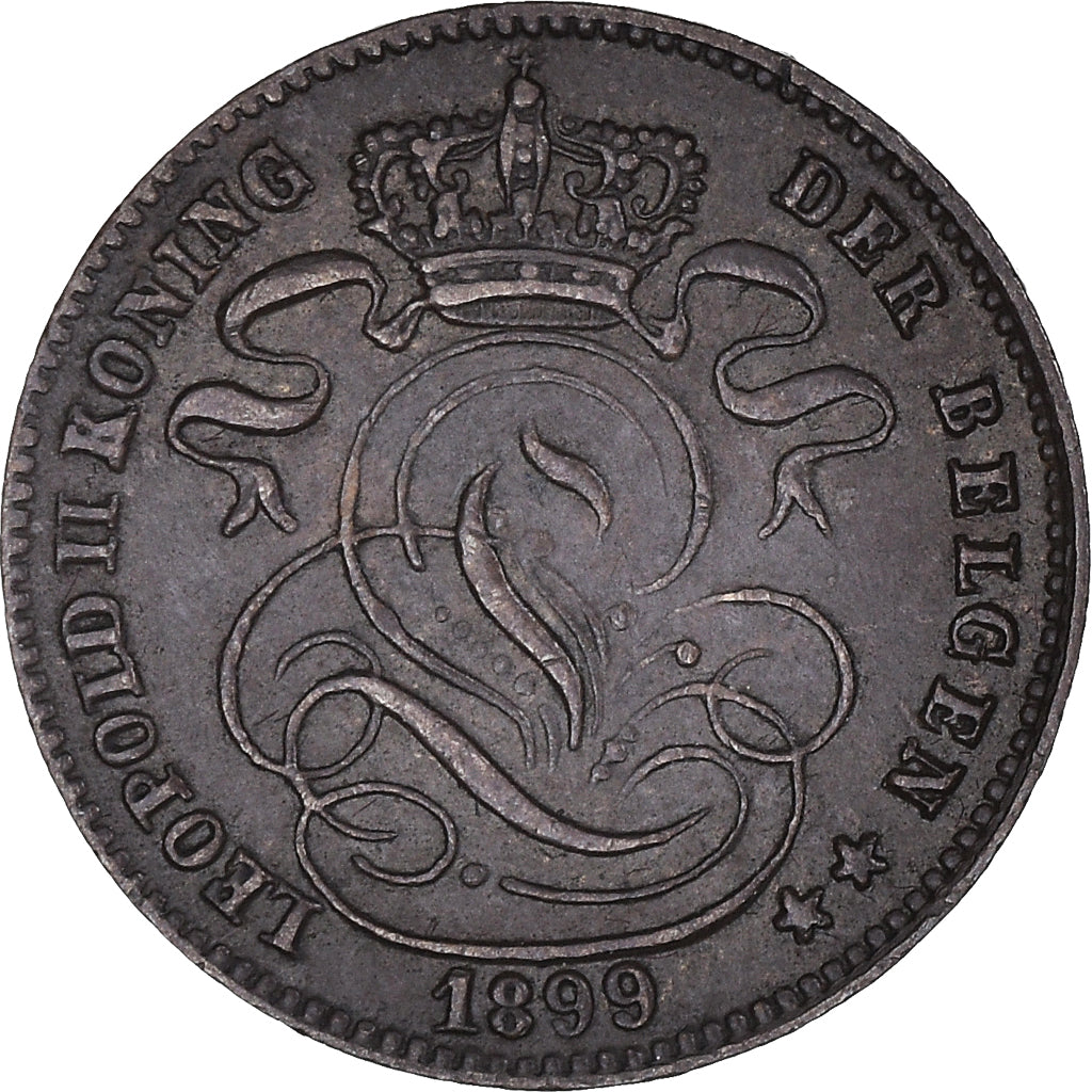 Coin, Belgium, Centime, 1899, Brussels, AU(50-53), Copper