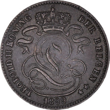 Coin, Belgium, Centime, 1899, Brussels, AU(50-53), Copper