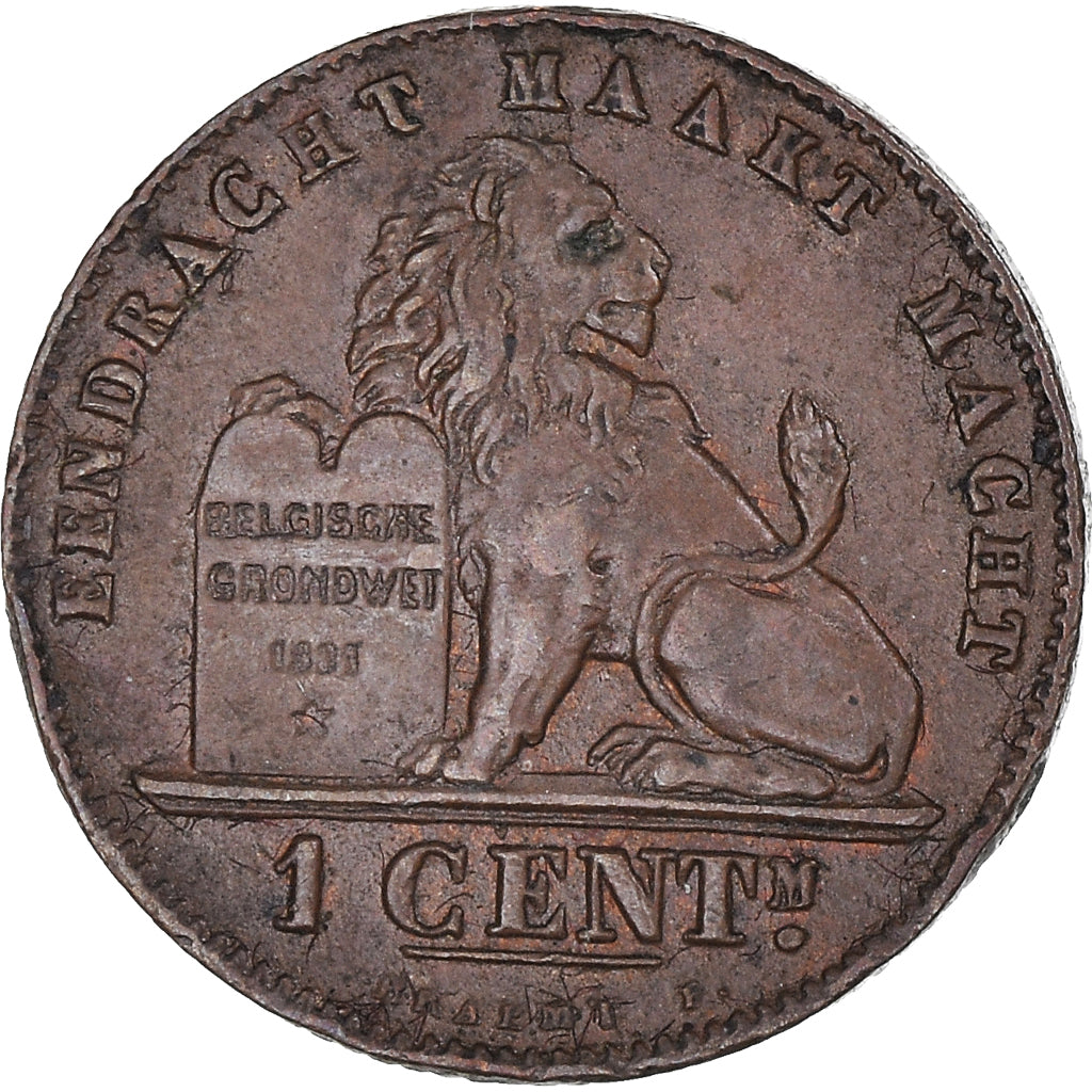 Belgium, Leopold II, Centime, 1902, Brussels, EF(40-45), Copper, KM:34.1