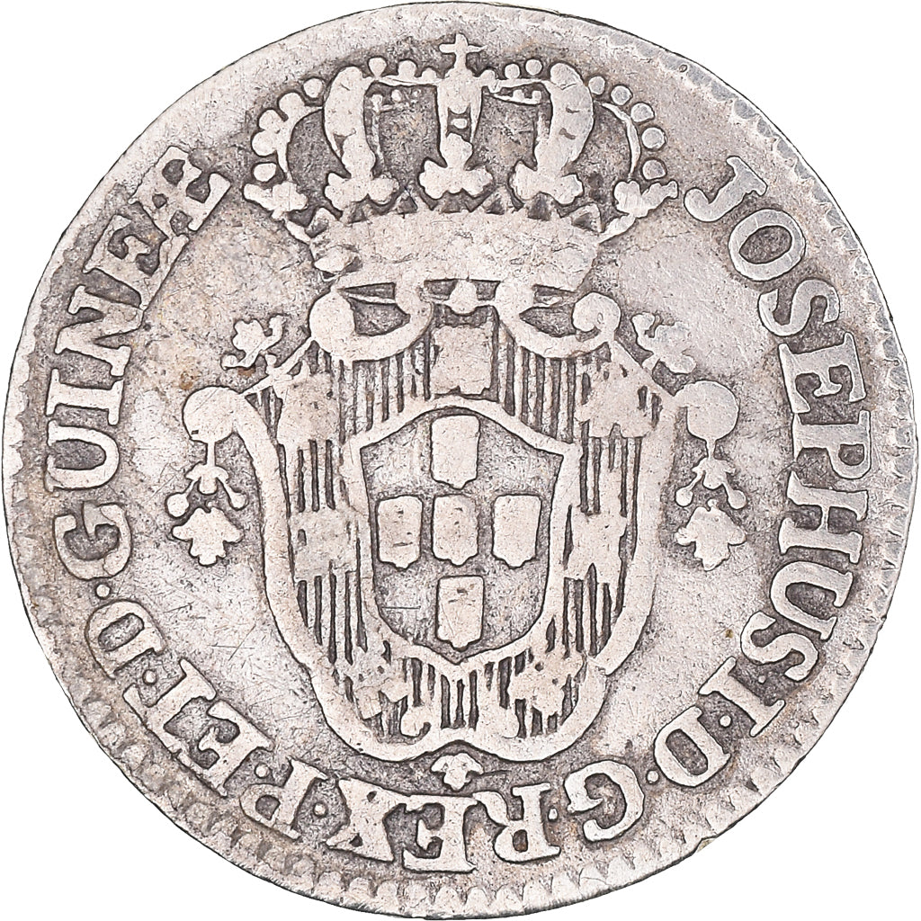 Coin, Angola, Jose I, 2 Macutas, 1762, VF(30-35), Silver, KM:13