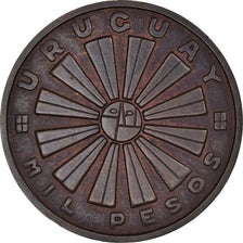Monnaie, Uruguay, 1000 Pesos, 1969, Santiago, ESSAI, SUP, Cuivre, KM:55a