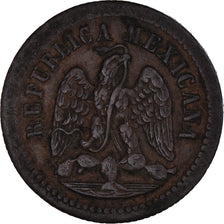 Moneda, México, Centavo, 1881, Mexico City, MBC, Cobre, KM:391.6