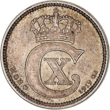 Monnaie, Danemark, Christian X, 10 Öre, 1919, Copenhagen, SUP, Argent, KM:818.2