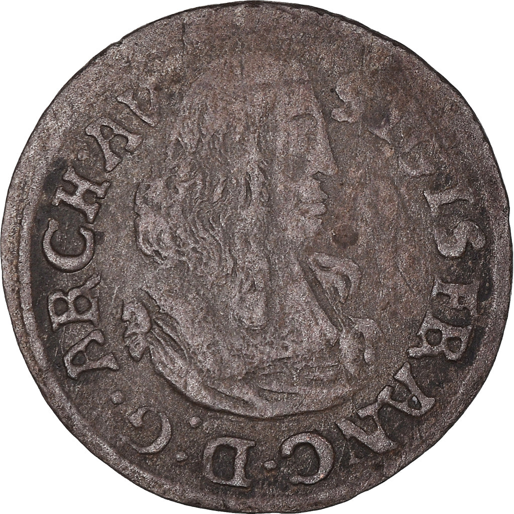 Moneda, ESTADOS AUSTRIACOS, Tirol, Sigismund Franz, Kreuzer, 1663-1665, Hall