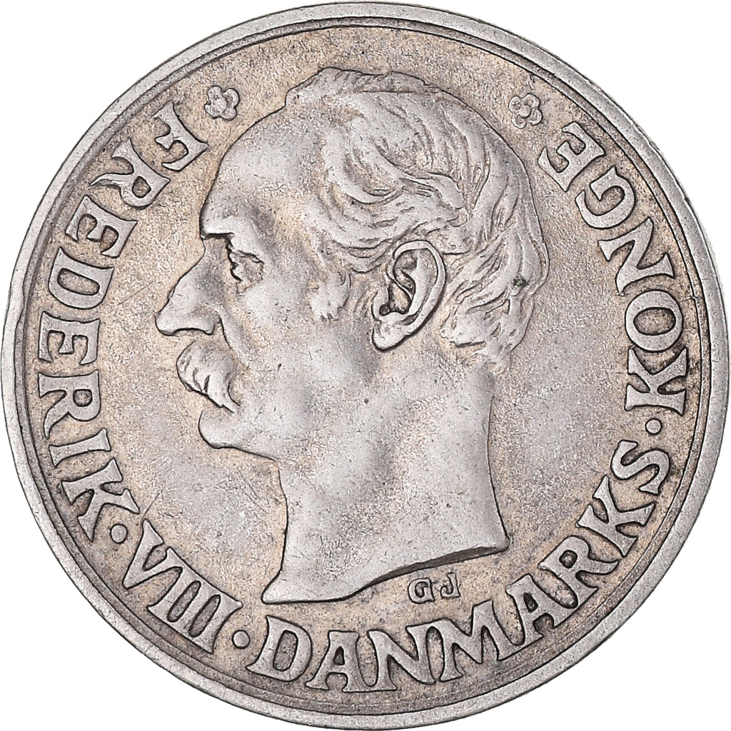 Coin, Denmark, Frederik VIII, 10 Öre, 1912-1917, Copenhagen, AU(55-58), Silver