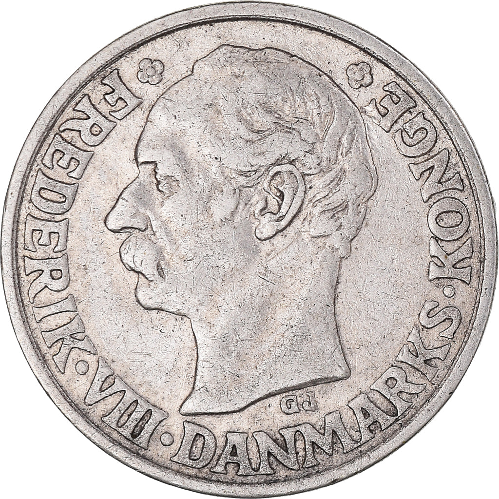Moneta, Danimarca, Frederik VIII, 25 Öre, 1907, Copenhagen, BB+, Argento