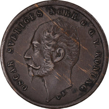 Coin, Sweden, Oscar I, Ore, 1858, EF(40-45), Bronze, KM:687