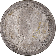 Coin, Netherlands, Wilhelmina I, 25 Cents, 1910, Utrecht, VF(20-25), Silver