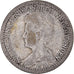 Moeda, Países Baixos, Wilhelmina I, 25 Cents, 1917, Utrecht, VF(20-25), Prata
