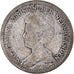 Coin, Netherlands, Wilhelmina I, 25 Cents, 1919, Utrecht, VF(20-25), Silver