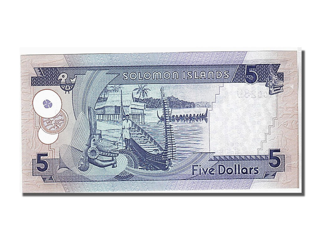 Biljet, Salomoneilanden, 5 Dollars, 2006, NIEUW